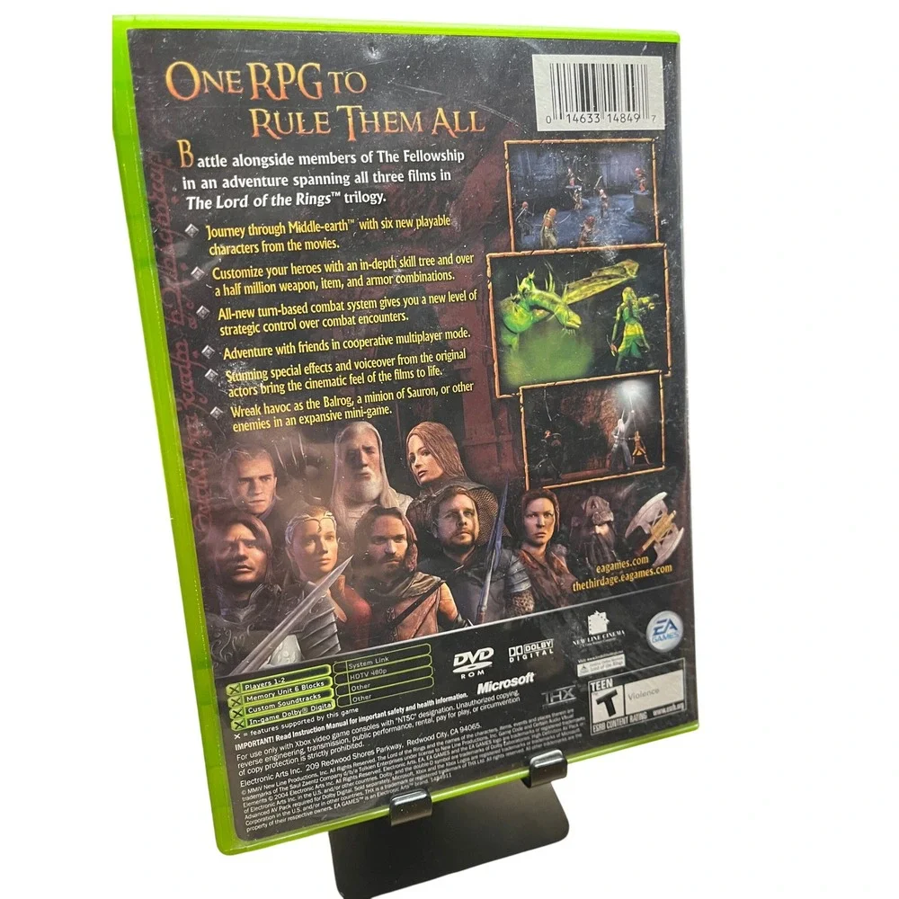 The Lord of the Rings The Third Age Xbox Game Complete CIB Untested